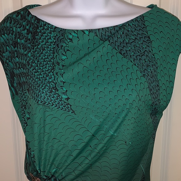 Roberto Cavalli silk blend feather print top - Picture 3 of 12